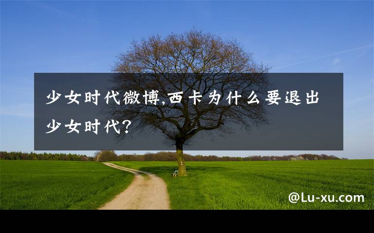 少女时代微博,西卡为什么要退出少女时代？