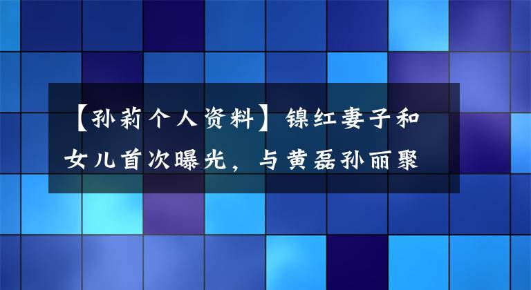 【孙莉个人资料】镍红妻子和女儿首次曝光，与黄磊孙丽聚餐，关系非常友好