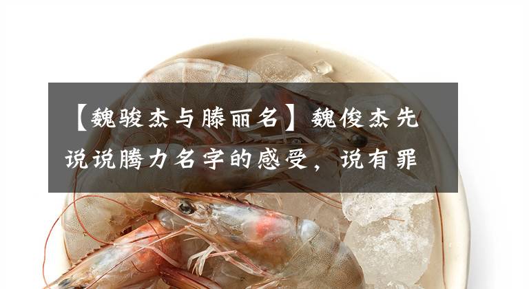【魏骏杰与滕丽名】魏俊杰先说说腾力名字的感受，说有罪的话，决心一辈子不结婚，努力抚养女儿。