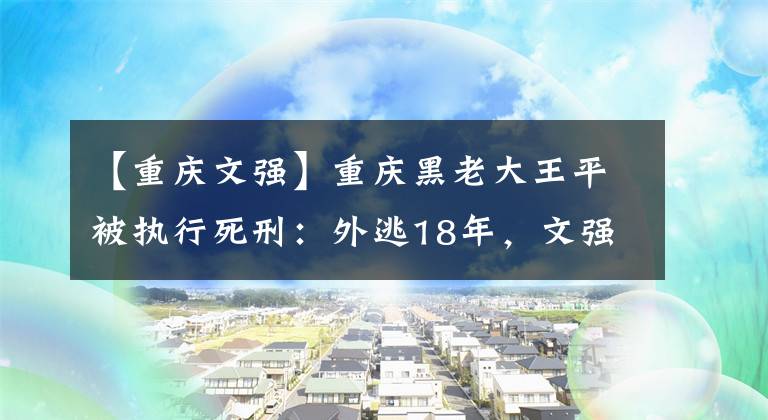 【重庆文强】重庆黑老大王平被执行死刑：外逃18年，文强为其充当保护伞