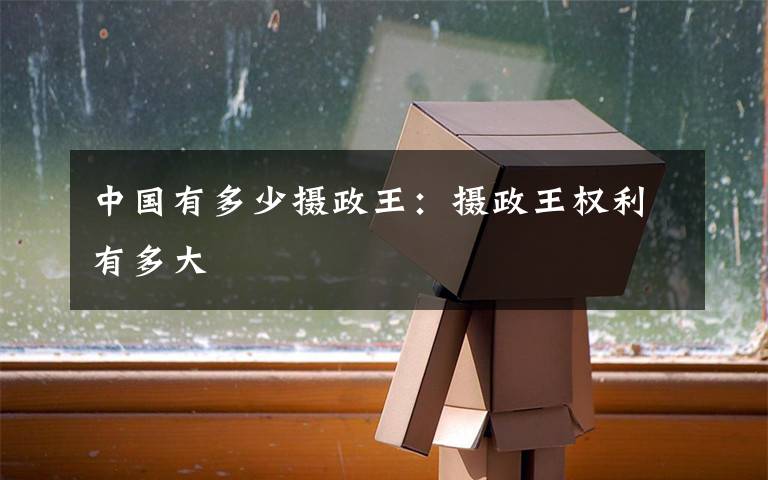 中国有多少摄政王：摄政王权利有多大