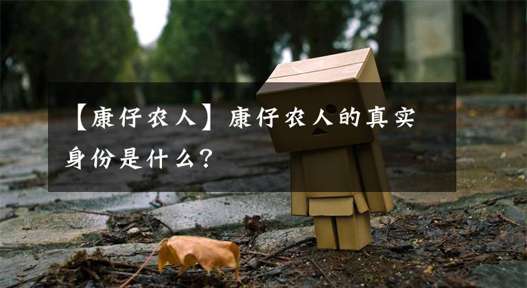 【康仔农人】康仔农人的真实身份是什么？
