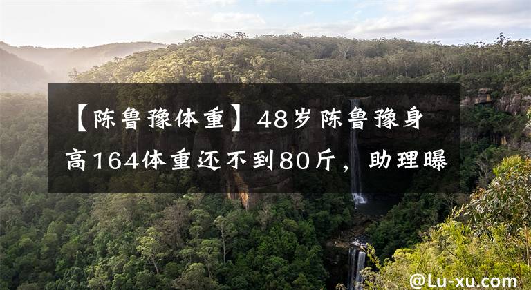 【陈鲁豫体重】48岁陈鲁豫身高164体重还不到80斤，助理曝光其饭量解释原因