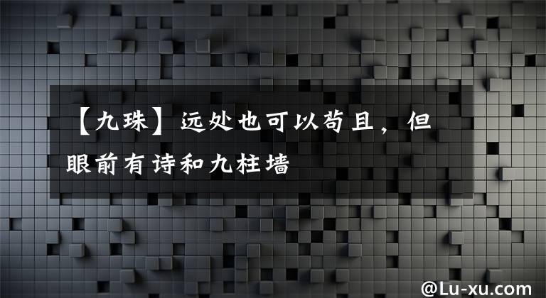 【九珠】远处也可以苟且，但眼前有诗和九柱墙