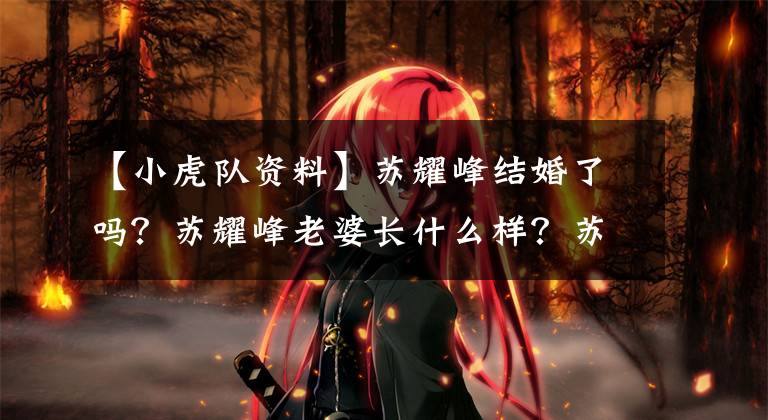 【小虎队资料】苏耀峰结婚了吗？苏耀峰老婆长什么样？苏耀峰个人信息介绍及家世