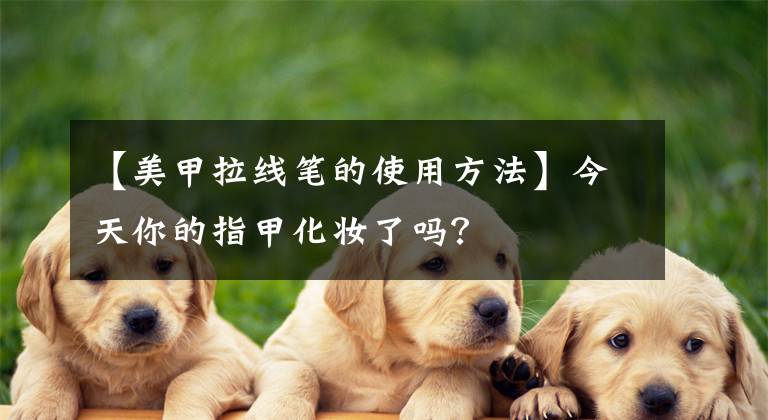 【美甲拉线笔的使用方法】今天你的指甲化妆了吗？