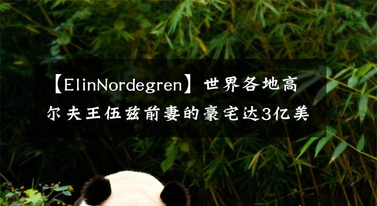 【ElinNordegren】世界各地高尔夫王伍兹前妻的豪宅达3亿美元。你喜欢这个巨大的水晶灯吗？