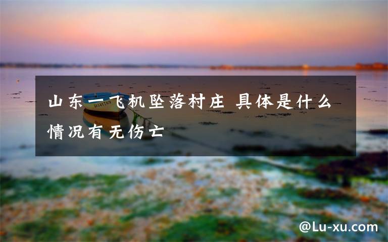 山东一飞机坠落村庄 具体是什么情况有无伤亡