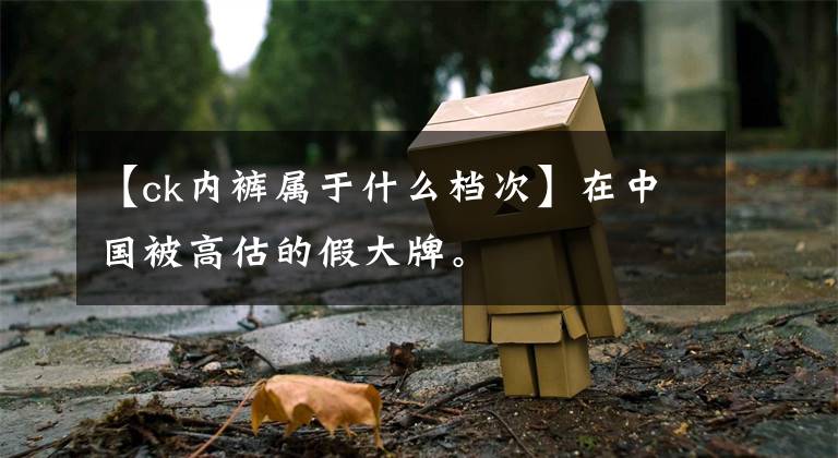 【ck内裤属于什么档次】在中国被高估的假大牌。