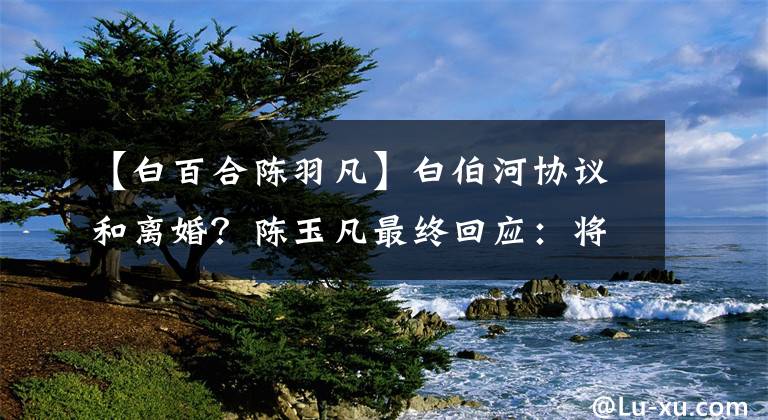 【白百合陈羽凡】白伯河协议和离婚？陈玉凡最终回应：将无限退出娱乐圈。