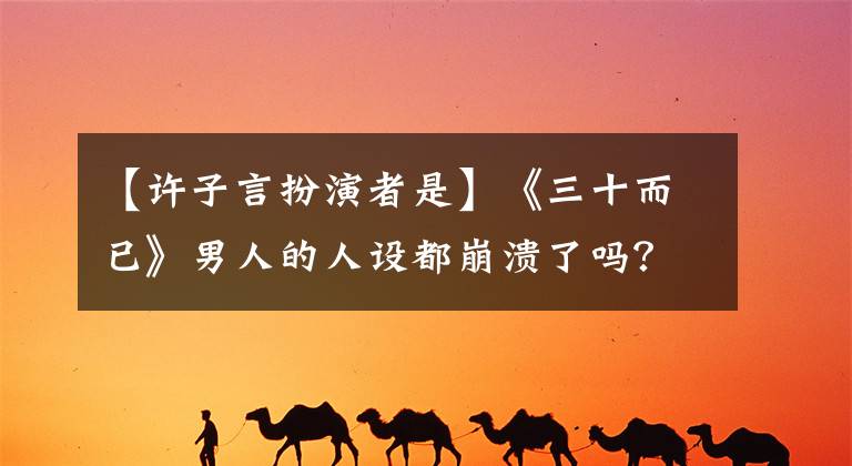【许子言扮演者是】《三十而已》男人的人设都崩溃了吗？唯一的好男人是4岁的许子言