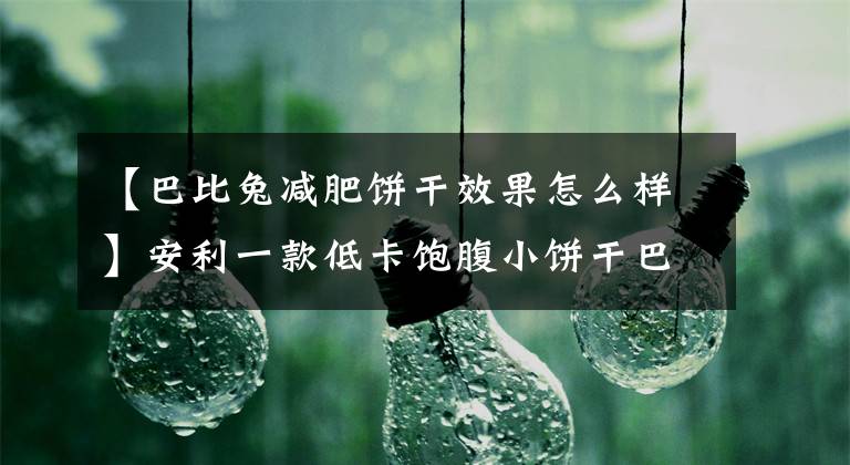 【巴比兔减肥饼干效果怎么样】安利一款低卡饱腹小饼干巴比兔