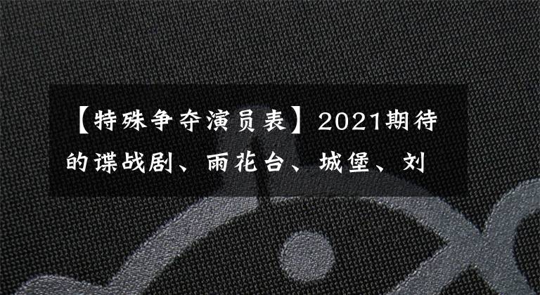 【特殊争夺演员表】2021期待的谍战剧、雨花台、城堡、刘云龙出演，有期待的吗？