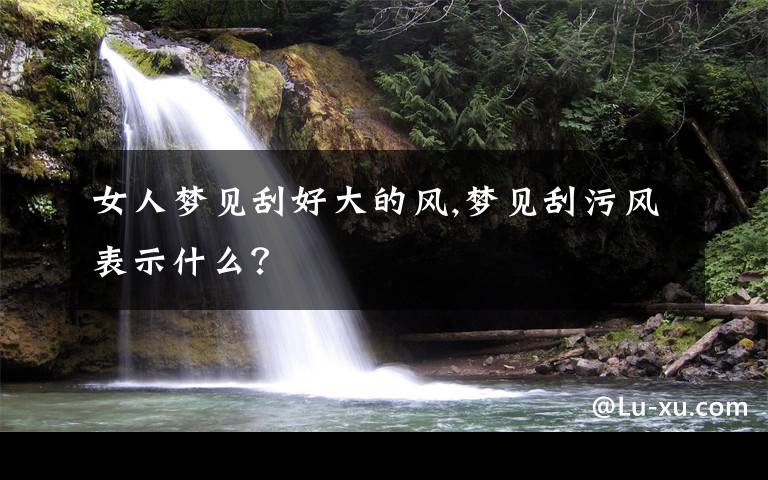 女人梦见刮好大的风,梦见刮污风表示什么？