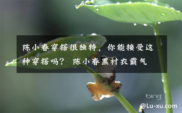 陈小春穿搭很独特，你能接受这种穿搭吗？ 陈小春黑衬衣霸气