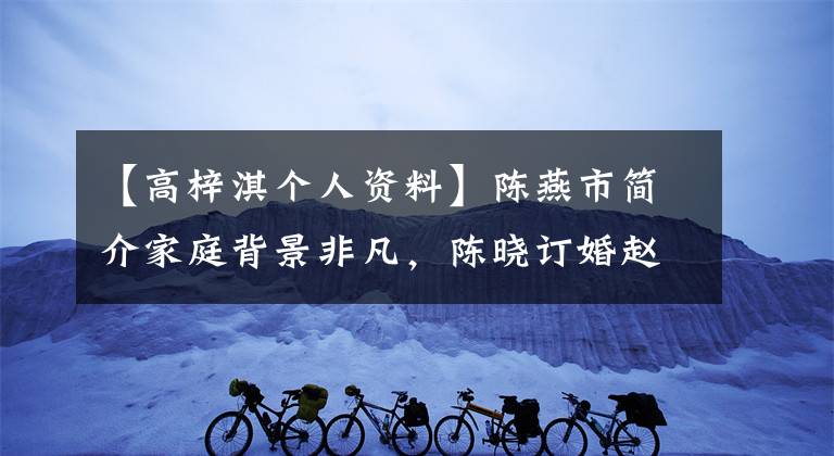 【高梓淇个人资料】陈燕市简介家庭背景非凡，陈晓订婚赵丽颖哭了。