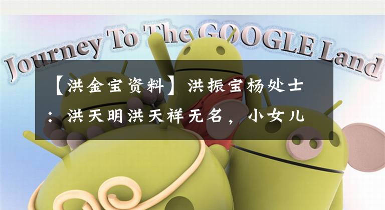 【洪金宝资料】洪振宝杨处士：洪天明洪天祥无名，小女儿36岁未婚。