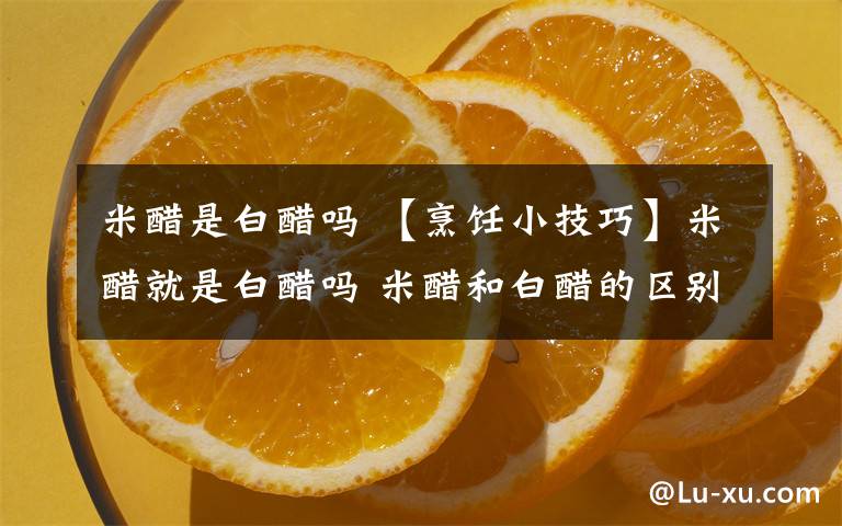 米醋是白醋吗 【烹饪小技巧】米醋就是白醋吗 米醋和白醋的区别有哪些？