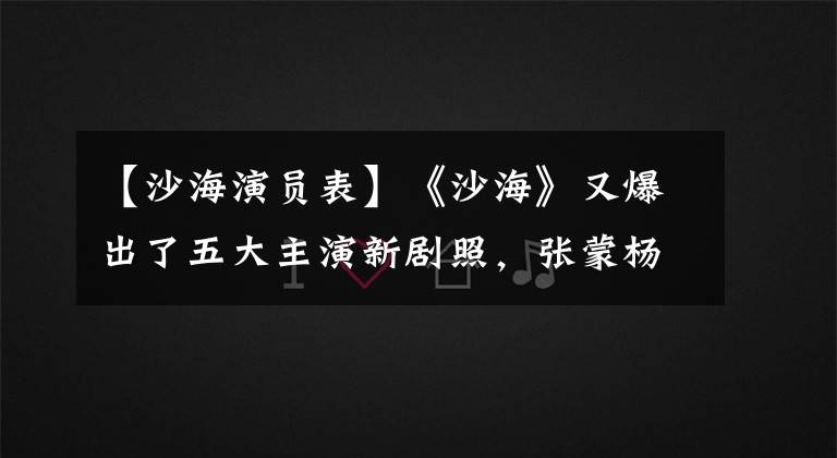 【沙海演员表】《沙海》又爆出了五大主演新剧照，张蒙杨勇《清爽》没有失去男子、武磊热血