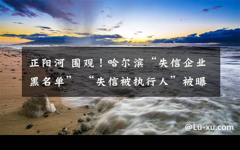 正阳河 围观！哈尔滨“失信企业黑名单” “失信被执行人”被曝光！正阳河、太平湖小镇等上榜