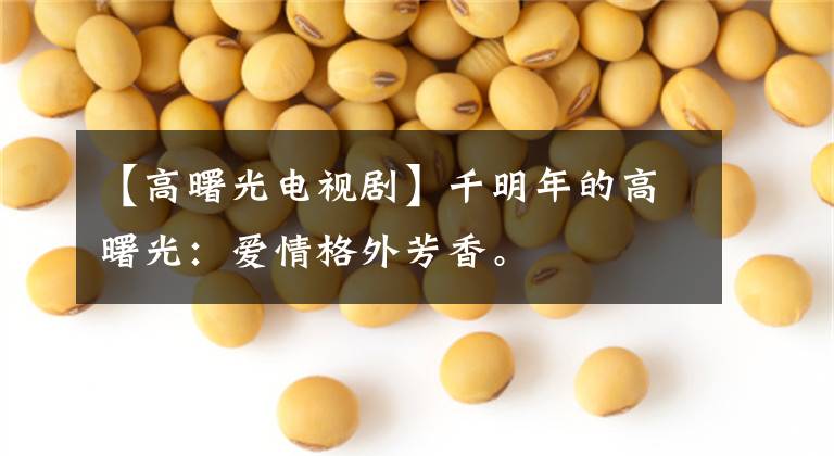 【高曙光电视剧】千明年的高曙光：爱情格外芳香。