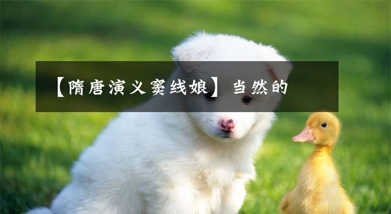 【隋唐演义窦线娘】当然的
