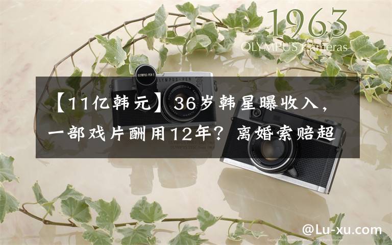 【11亿韩元】36岁韩星曝收入，一部戏片酬用12年？离婚索赔超600万房产