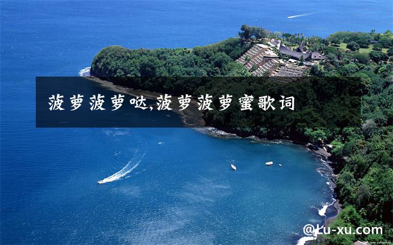 菠萝菠萝哒,菠萝菠萝蜜歌词