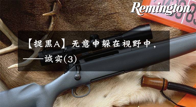 【捉黑A】无意中躲在视野中，——诚实(3)
