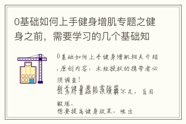 0基础如何上手健身增肌专题之健身之前，需要学习的几个基础知识，让你更加高效地锻炼