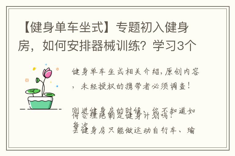 【健身单车坐式】专题初入健身房，如何安排器械训练？学习3个力量技巧