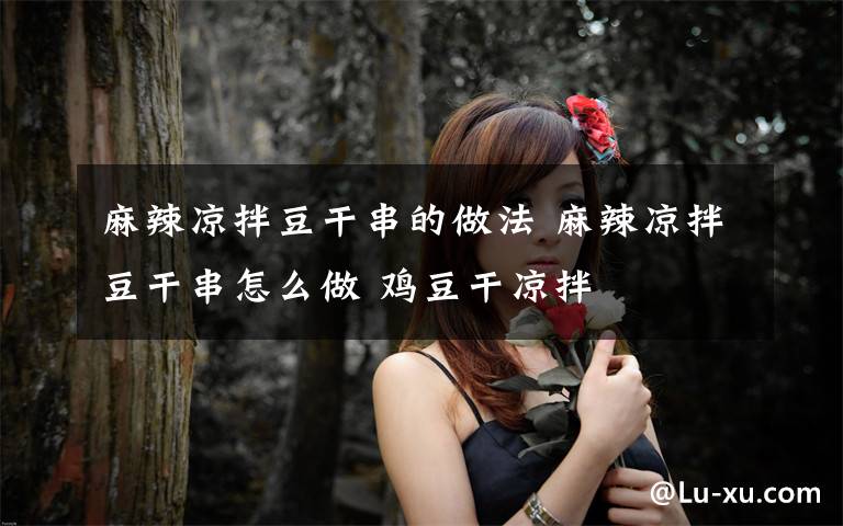 麻辣凉拌豆干串的做法 麻辣凉拌豆干串怎么做 鸡豆干凉拌