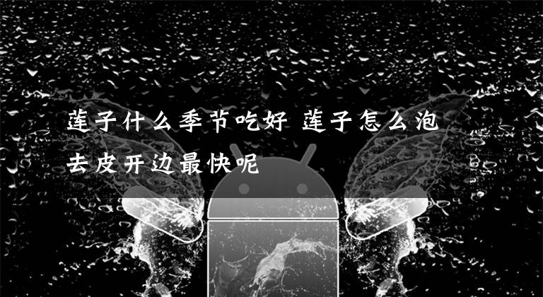 莲子什么季节吃好 莲子怎么泡去皮开边最快呢