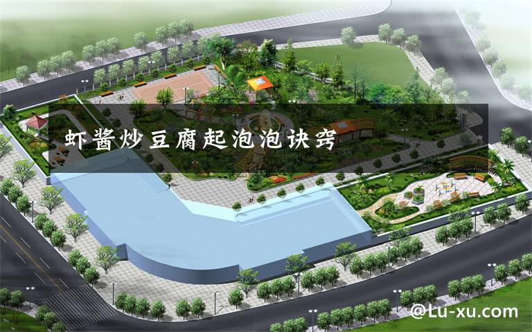 虾酱炒豆腐起泡泡诀窍