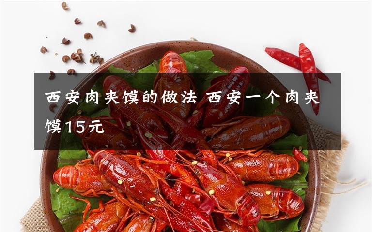 西安肉夹馍的做法 西安一个肉夹馍15元