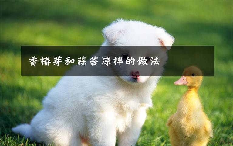 香椿芽和蒜苔凉拌的做法