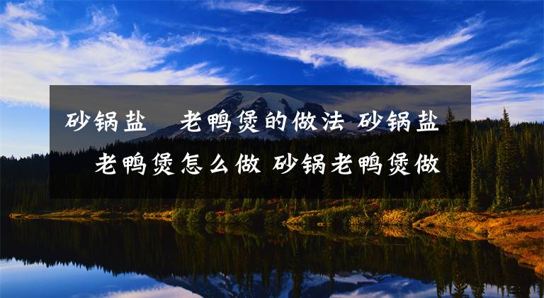 砂锅盐焗老鸭煲的做法 砂锅盐焗老鸭煲怎么做 砂锅老鸭煲做法大全