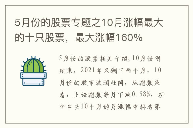 5月份的股票专题之10月涨幅最大的十只股票，最大涨幅160%