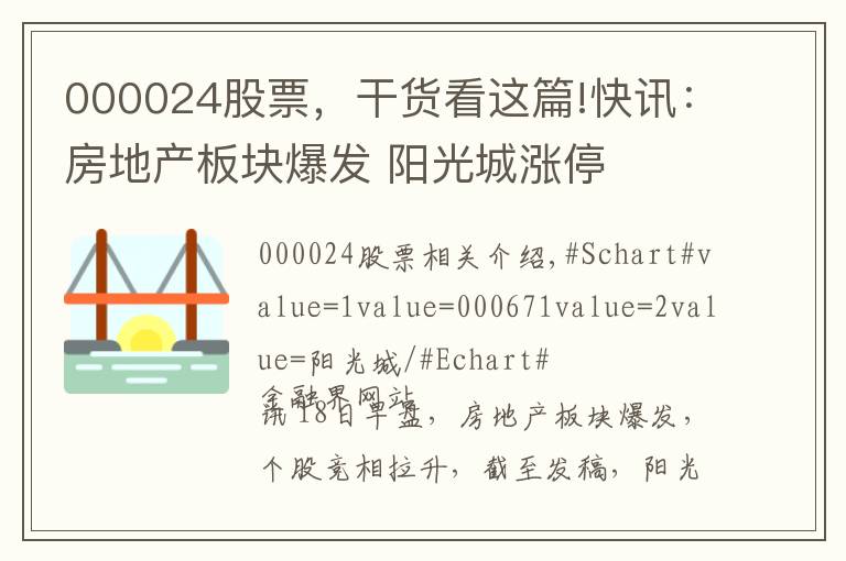 000024股票，干货看这篇!快讯：房地产板块爆发 阳光城涨停