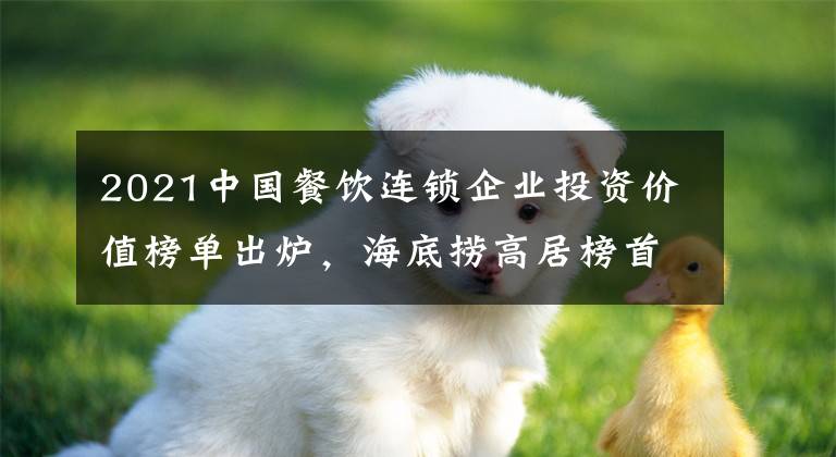 2021中国餐饮连锁企业投资价值榜单出炉，海底捞高居榜首