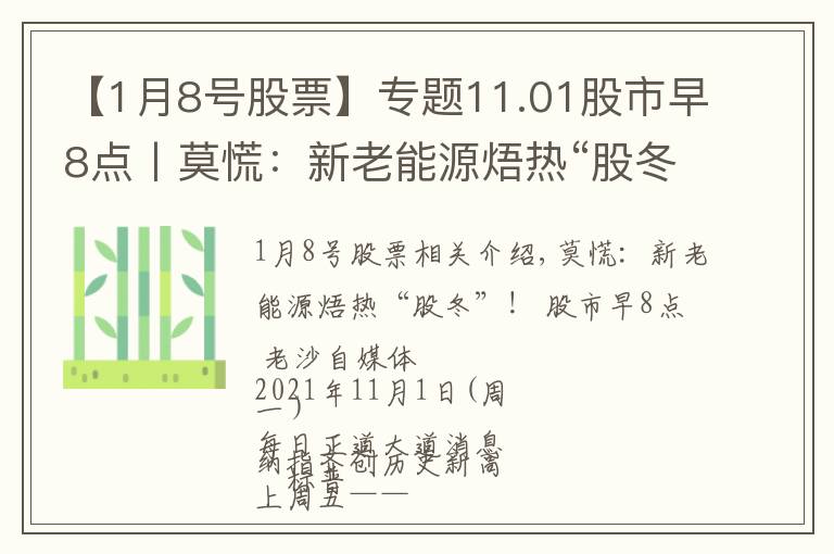 【1月8号股票】专题11.01股市早8点丨莫慌：新老能源焐热“股冬”