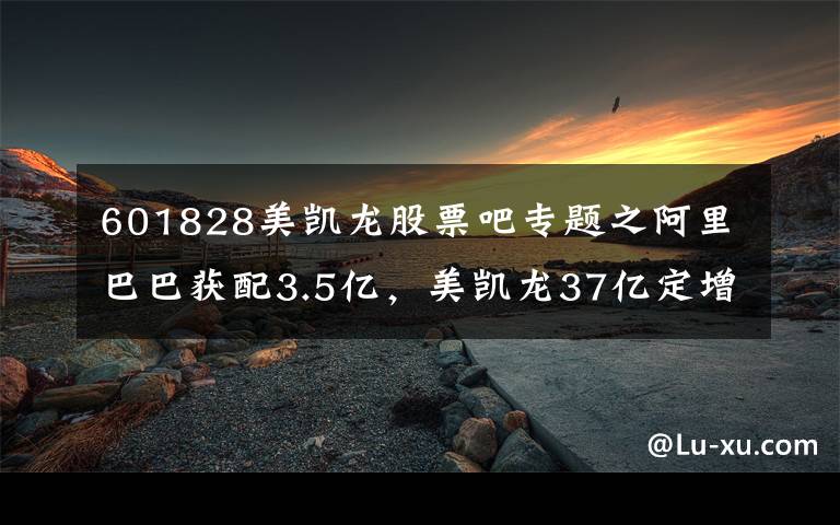 601828美凯龙股票吧专题之阿里巴巴获配3.5亿，美凯龙37亿定增落地，7月至今股价已跌32%