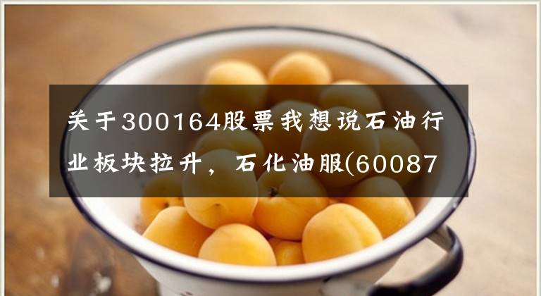 关于300164股票我想说石油行业板块拉升，石化油服(600871.CN)涨10.08%