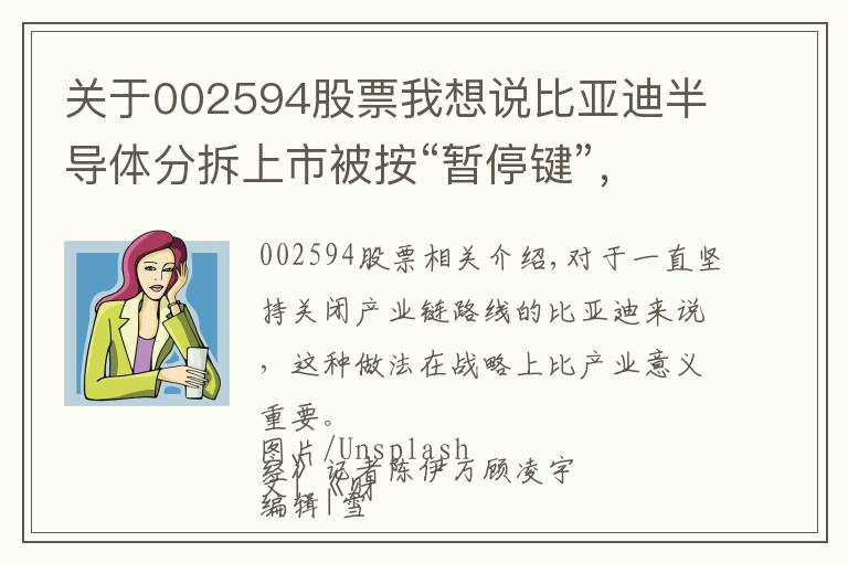 关于002594股票我想说比亚迪半导体分拆上市被按“暂停键”，市场争议百亿估值