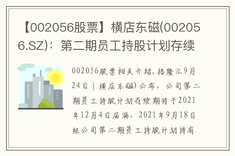 【002056股票】横店东磁(002056.SZ)：第二期员工持股计划存续期延长至2024年12月31日