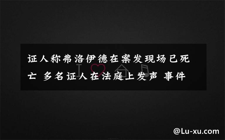 证人称弗洛伊德在案发现场已死亡 多名证人在法庭上发声 事件的真相是什么？