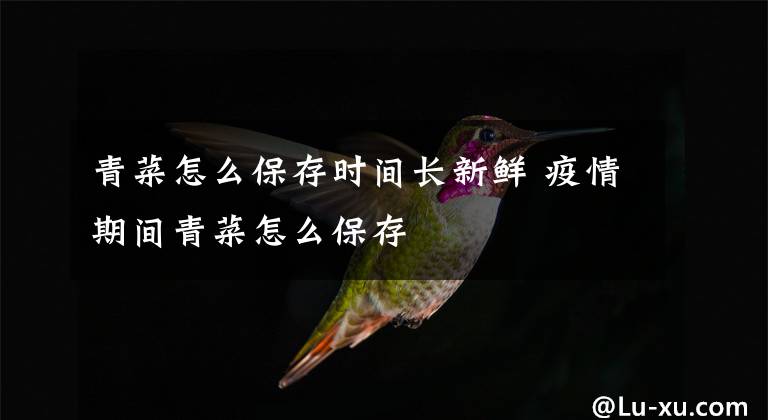 青菜怎么保存时间长新鲜 疫情期间青菜怎么保存