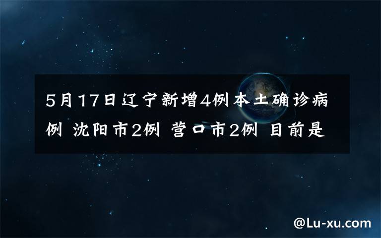 5月17日辽宁新增4例本土确诊病例 沈阳市2例 营口市2例 目前是什么情况？