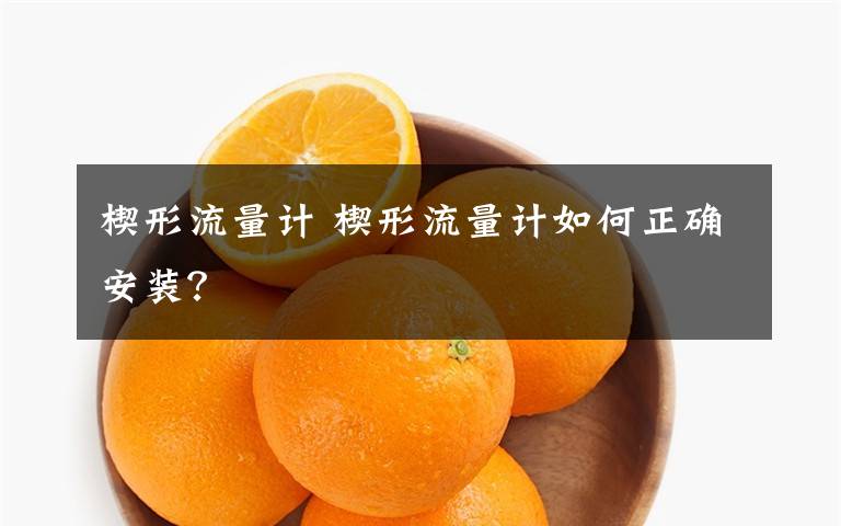 楔形流量计 楔形流量计如何正确安装？