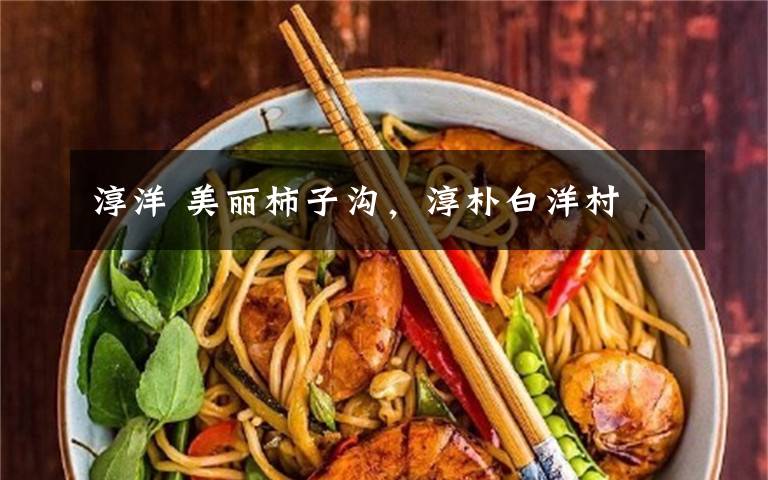 淳洋 美丽柿子沟，淳朴白洋村